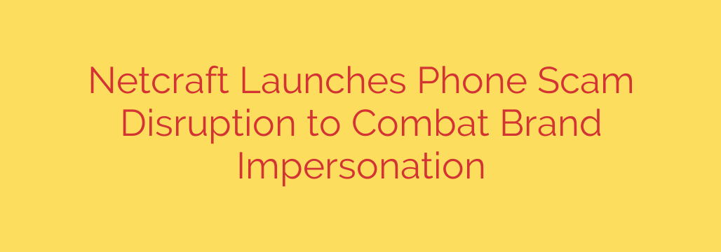 Netcraft Launches Phone Scam Disruption to Combat Brand Impersonation