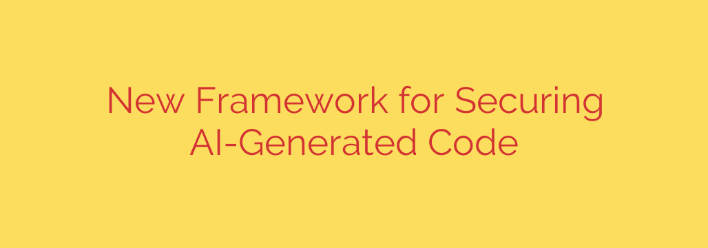 New Framework for Securing AI-Generated Code
