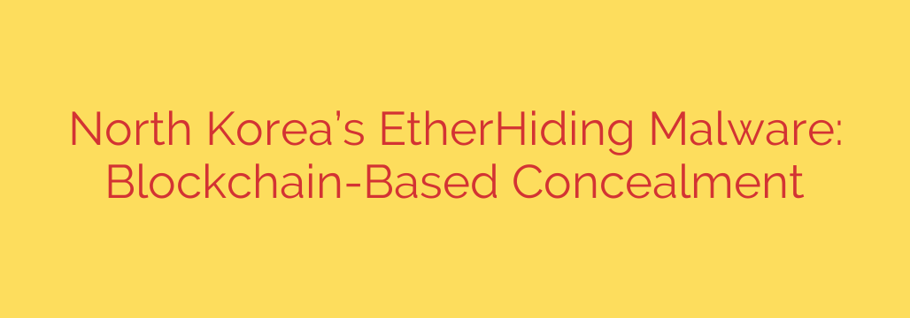 North Korea’s EtherHiding Malware: Blockchain-Based Concealment