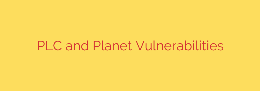 PLC and Planet Vulnerabilities