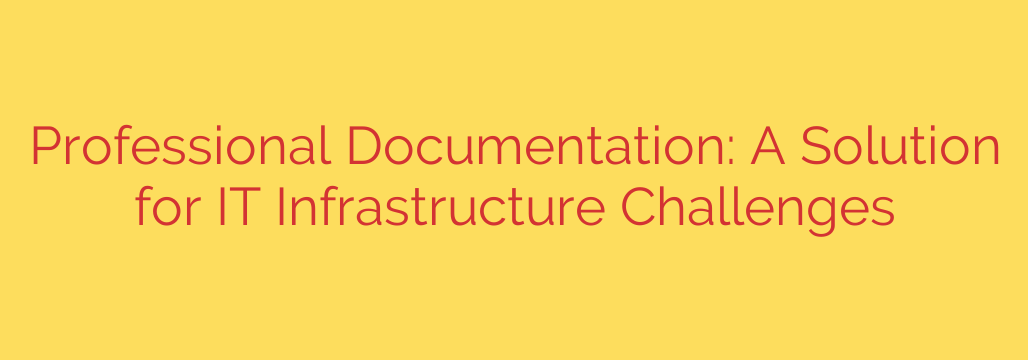 Professional Documentation: A Solution for IT Infrastructure Challenges