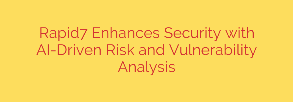 Rapid7 Enhances Security with AI-Driven Risk and Vulnerability Analysis