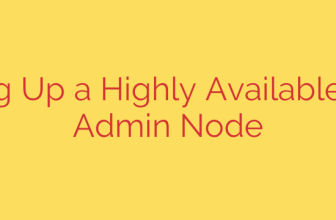 Setting Up a Highly Available Ceph Admin Node
