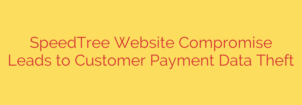 SpeedTree Website Compromise Leads to Customer Payment Data Theft