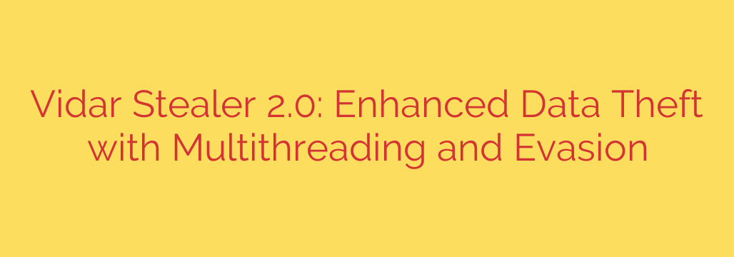 Vidar Stealer 2.0: Enhanced Data Theft with Multithreading and Evasion