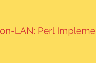Wake-on-LAN: Perl Implementation