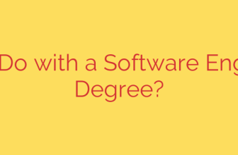 What to Do with a Software Engineering Degree?