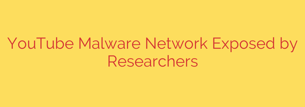YouTube Malware Network Exposed by Researchers