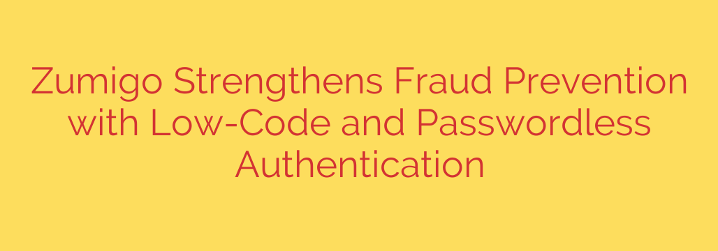 Zumigo Strengthens Fraud Prevention with Low-Code and Passwordless Authentication