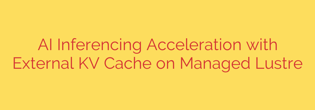 AI Inferencing Acceleration with External KV Cache on Managed Lustre