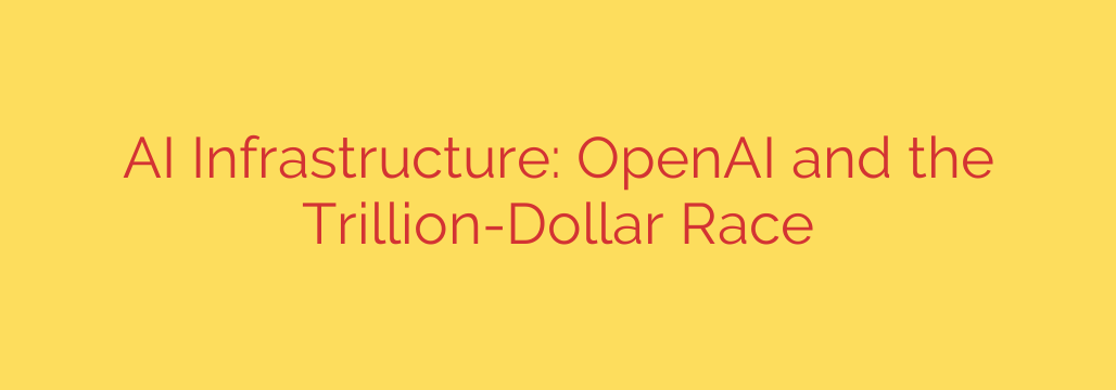 AI Infrastructure: OpenAI and the Trillion-Dollar Race