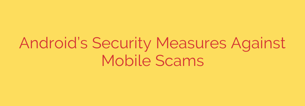 Android’s Security Measures Against Mobile Scams