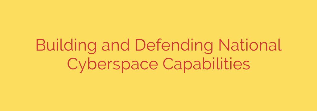 Building and Defending National Cyberspace Capabilities