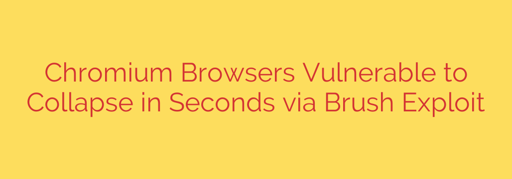 Chromium Browsers Vulnerable to Collapse in Seconds via Brush Exploit