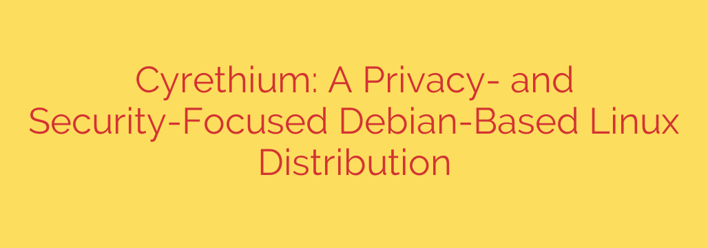 Cyrethium: A Privacy- and Security-Focused Debian-Based Linux Distribution