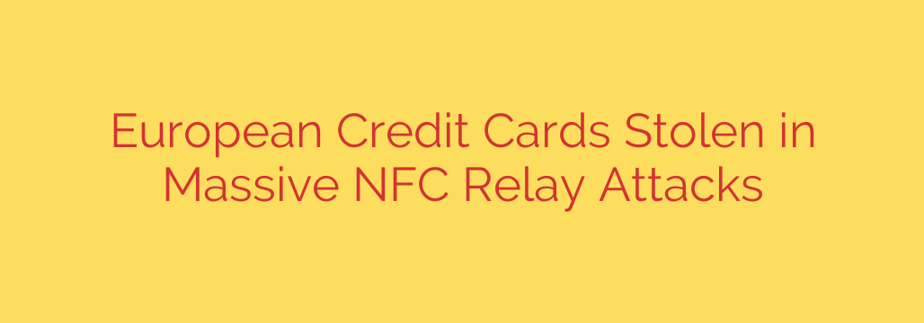 European Credit Cards Stolen in Massive NFC Relay Attacks