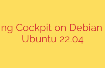 Installing Cockpit on Debian 11 and Ubuntu 22.04