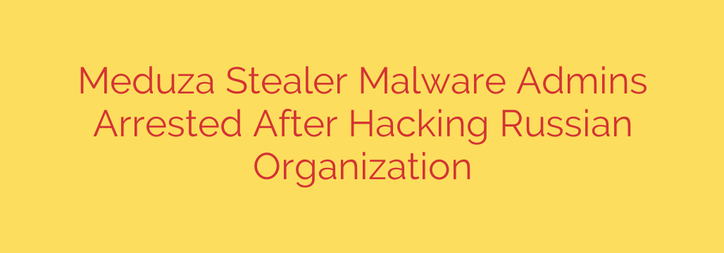 Meduza Stealer Malware Admins Arrested After Hacking Russian Organization