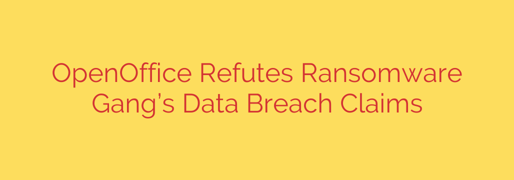 OpenOffice Refutes Ransomware Gang’s Data Breach Claims