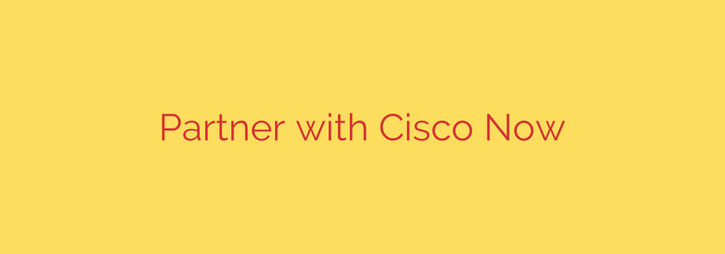 Partner with Cisco Now