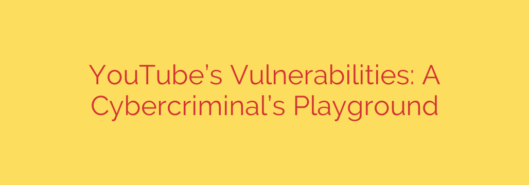 YouTube’s Vulnerabilities: A Cybercriminal’s Playground