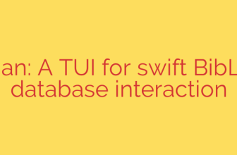bibiman: A TUI for swift BibLaTeX database interaction
