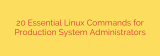 20 Essential Linux Commands for Production System Administrators