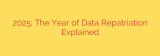 2025: The Year of Data Repatriation Explained