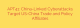 APT41: China-Linked Cyberattacks Target US-China Trade and Policy Affiliates