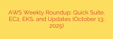 AWS Weekly Roundup: Quick Suite, EC2, EKS, and Updates (October 13, 2025)