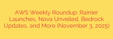 AWS Weekly Roundup: Rainier Launches, Nova Unveiled, Bedrock Updates, and More (November 3, 2025)