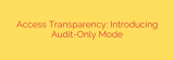 Access Transparency: Introducing Audit-Only Mode