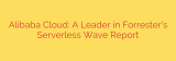 Alibaba Cloud: A Leader in Forrester’s Serverless Wave Report
