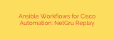 Ansible Workflows for Cisco Automation: NetGru Replay