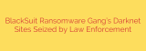 BlackSuit Ransomware Gang’s Darknet Sites Seized by Law Enforcement