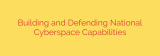 Building and Defending National Cyberspace Capabilities