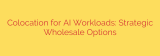 Colocation for AI Workloads: Strategic Wholesale Options
