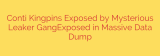 Conti Kingpins Exposed by Mysterious Leaker GangExposed in Massive Data Dump