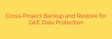Cross-Project Backup and Restore for GKE Data Protection