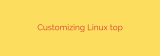 Customizing Linux top