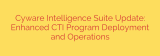 Cyware Intelligence Suite Update: Enhanced CTI Program Deployment and Operations