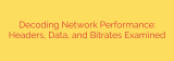 Decoding Network Performance: Headers, Data, and Bitrates Examined