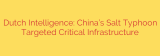 Dutch Intelligence: China’s Salt Typhoon Targeted Critical Infrastructure
