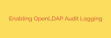Enabling OpenLDAP Audit Logging