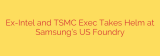 Ex-Intel and TSMC Exec Takes Helm at Samsung’s US Foundry