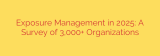 Exposure Management in 2025: A Survey of 3,000+ Organizations
