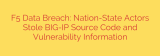 F5 Data Breach: Nation-State Actors Stole BIG-IP Source Code and Vulnerability Information