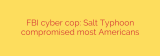 FBI cyber cop: Salt Typhoon compromised most Americans