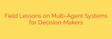 Field Lessons on Multi-Agent Systems for Decision-Makers