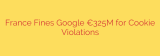 France Fines Google €325M for Cookie Violations